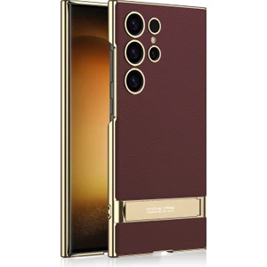 Samsung Galaxy S24 Ultra 5g Için Gkk Triumph Düz Pu Kılıf (Yurt Dışından)