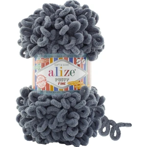 5 Adet Alize Puffy Fine 87 Orta Gri