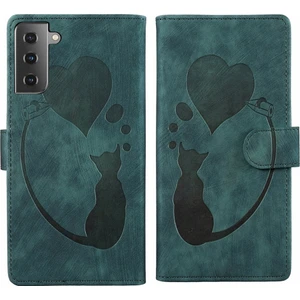 YKD Store Samsung Galaxy S21+ 5g Için Kalem Kalp Kedi Pu Kılıf (Yurt Dışından)