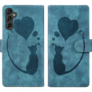 YKD Store Samsung Galaxy S24+ 5g Için Kalem Kalp Kedi Pu Kılıf (Yurt Dışından)