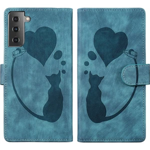 YKD Store Samsung Galaxy S22+ 5g Için Kalem Kalp Kedi Pu Kılıf (Yurt Dışından)