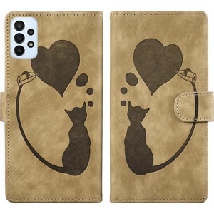 YKD Store Samsung Galaxy A53 5g Için Kalem Kalp Kedi Pu Kılıf (Yurt Dışından)