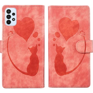 YKD Store Samsung Galaxy A53 5g Için Kalem Kalp Kedi Pu Kılıf (Yurt Dışından)