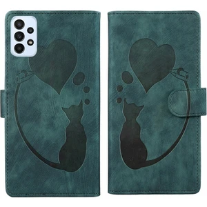 YKD Store Samsung Galaxy A52 5g / A52S 5g Için Kalem Kalp Kedi Pu Kılıf (Yurt Dışından)