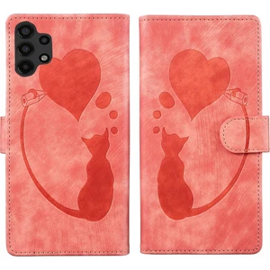 YKD Store Samsung Galaxy A32 5g Için Kalem Kalp Kedi Pu Kılıf (Yurt Dışından)