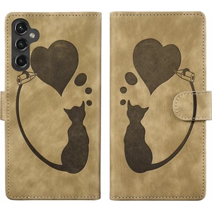 YKD Store Samsung Galaxy A24 4g Için Kalem Kalp Kedi Pu Kılıf (Yurt Dışından)