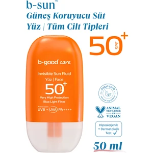 B-Good Yetişkin Güneş Sütü Spf 50+ Yüz Için 50 Ml