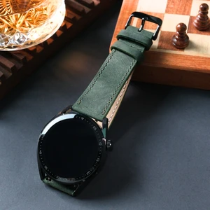 Hakiki Deri Saat Kordonu ( 20MM ) Yeşil Omega Nacar Seiko Tudor Citizen Lacoste Casio Fossil Calvin Klein Armani Tissot Klasik Saat Kordon Yeşil Deri Kayış