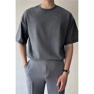 Erkek Oversize Rahat Bol Nefes Alan T-Shirt
