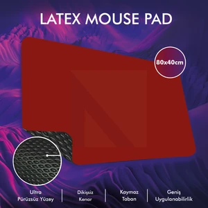 Active Team MP05 - 80x40 xLarge Kırmızı Gaming Mousepad | Kaymaz Taban, Oyuncu Gamepad,Ev,Ofis,Oyun