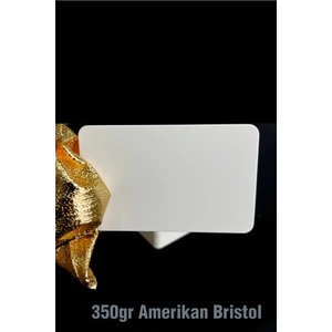 Oval Baskısız Saf Beyaz Kartvizit Ebat 5,2 x 8,4 cm ; 100 Adet