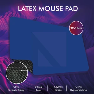 Active Team MP05 - 22x18 Siyah Mavi Gaming Mousepad | Kaymaz Taban, Oyuncu Gamepad,Ev,Ofis,Oyun
