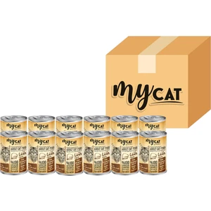 My Cat Ciğer Parça Etli Yetişkin Kedi Konserversi 12 Li (400GR)