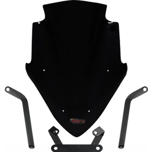 GP Kompozit Bajaj Pulsar NS 200 2011-2024 Uyumlu Ön Cam Siyah 47 cm
