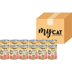 My Cat Tavuk Parça Etli Yavru Kedi Konserversi 12 Li (400GR)
