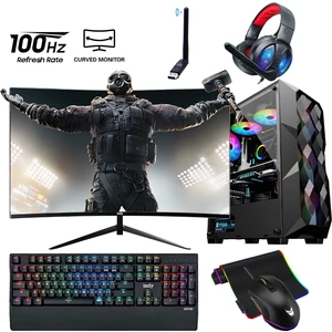 Witcher  i5-10400F 16GB 512GB M.2 NVME SSD RX 580 8GB 24'' Oyuncu Masaüstü Bilgisayar