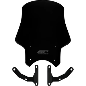 GP Kompozit Honda CB125R / CB250R 2018-2024 Uyumlu Tur Camı Siyah 49 cm