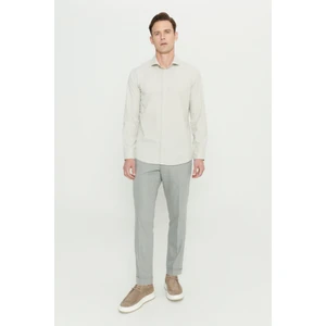Altınyıldız Classics Slim Fit Dar Kesim Klasik Yaka Pamuklu Armürlü Gömlek