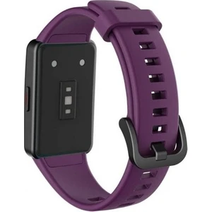 Honor Band 6 Için Silikon Kordon Mor