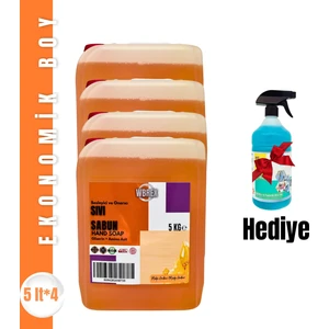 Besleyici ve Onarıcı Sıvı El Sabunu 5lt * 4  Ekonomik Boy Çokamaçlıspreyli