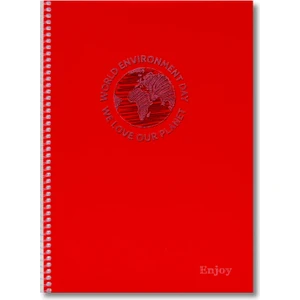 Enjoy A4 72 Yaprak Plastik Kapak Spiralli Defter Çizgili