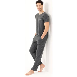 Yeni İnci Viskon 3'lü Erkek Pijama Takımı