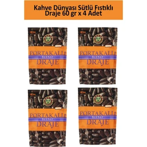 Kahve Dünyası Portakallı Bitter Draje 60 gr x 4 Adet