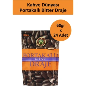 Kahve Dünyası Portakallı Bitter Draje 60 gr x 24 Adet