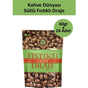 Kahve Dünyası Antep Fıstık Draje 60 gr x 24 Adet