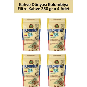 Kahve Dünyası Kolombiya Filtre Kahve 250 gr x 4 Adet