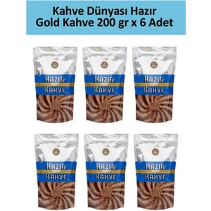 Kahve Dünyası Gold Hazır Kahve 200 gr x 6 Adet