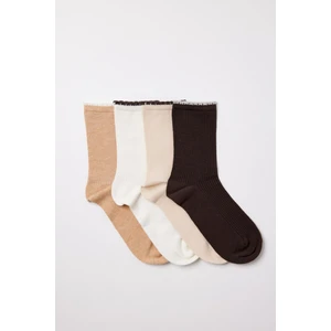 Katia & Bony Kadın 4'lü Bileği Renkli Soket Çorap