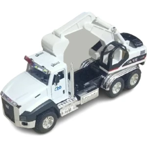CC Oyuncak Max Metal Çek Bırak 1/50 Ölçek Metal Çekici + Ekskavatör Açılır Kapılı