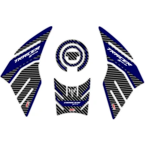 GP Kompozit Yamaha MT-09 Tracer 2015-2020 Uyumlu Tank Pad Seti Mavi-Karbon