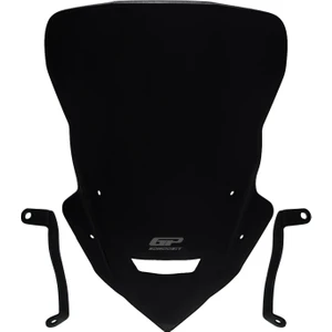 GP Kompozit Yamaha MT-25 2020-2024 Uyumlu Tur Camı Siyah 48 cm