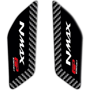 GP Kompozit Yamaha NMAX 125 / 155 2015-2020 Uyumlu Yan Pad Siyah-Karbon