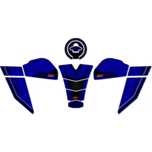 GP Kompozit Yamaha MT-25 2020-2024 Uyumlu Tank Pad Seti Mavi