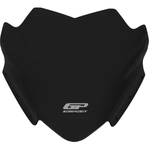 GP Kompozit Yamaha XMAX 250 / 400 2014-2017 Uyumlu Spor Ön Cam Siyah 35 cm