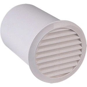 Yuvarlak Dış Duvar Izgara Beyaz