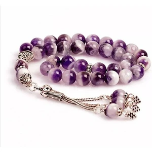 Ametist Doğal Taş Tesbih