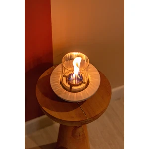 Pure-Fire Prizma Cam V.4 Beton Masaüstü Şömine +1 Litre Tabart Fire Şömine Yakıtı
