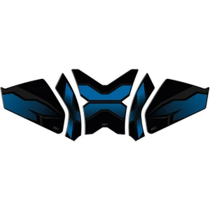 GP Kompozit CF Moto 250 CL-X 2022-2024 Uyumlu Tank Pad Seti Mavi