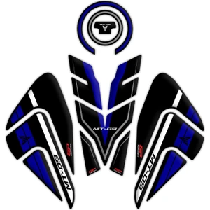 GP Kompozit Yamaha MT-09 2021-2023 Uyumlu Tank Pad Seti Siyah-Mavi