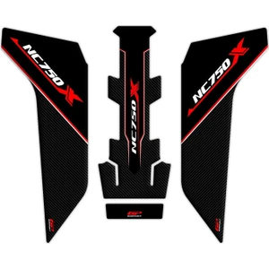 GP Kompozit Honda NC 750 X 2016-2020 Uyumlu Tank Pad Seti Kırmızı