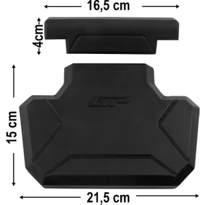 GP Kompozit Universal 21X20cm Alüminyum Çanta Pedi Siyah