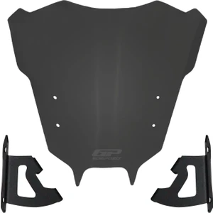 GP Kompozit Yamaha MT-09 2021-2023 Uyumlu Ön Cam Füme 30 cm