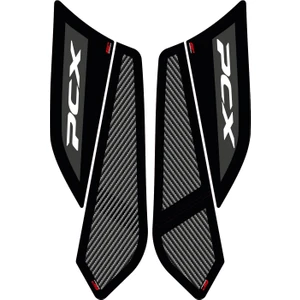 GP Kompozit Honda PCX 125 / 150 2018-2020 Uyumlu Yan Alt Ayak Pad Siyah