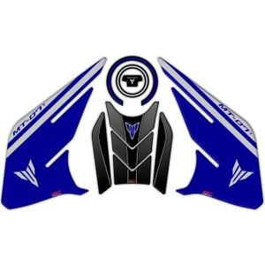 GP Kompozit Yamaha MT-07 2021-2024 Uyumlu Tank Pad Seti Mavi