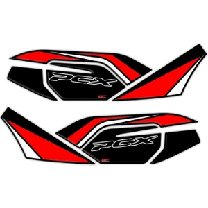 GP Kompozit Honda PCX 125 2021-2024 Uyumlu Yan Alt Ayak Pad Kırmızı