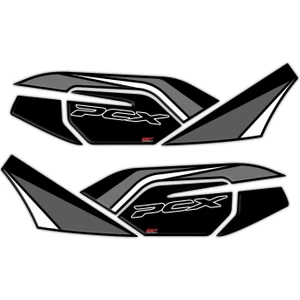 GP Kompozit Honda PCX 125 2021-2024 Uyumlu Yan Alt Ayak Pad Gri